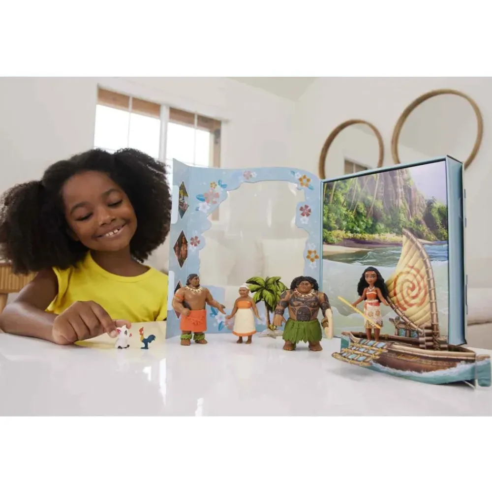 Princess Minis Libro De Cuentos Vaiana Pack De Figuras De La Pelicula Juguete 3 Anos (Mattel^* New