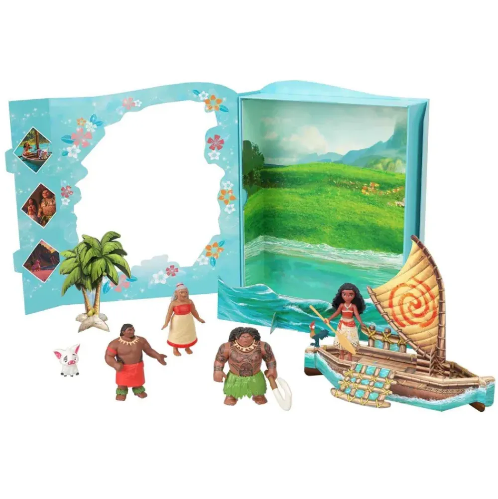 Princess Minis Libro De Cuentos Vaiana Pack De Figuras De La Pelicula Juguete 3 Anos (Mattel^* New