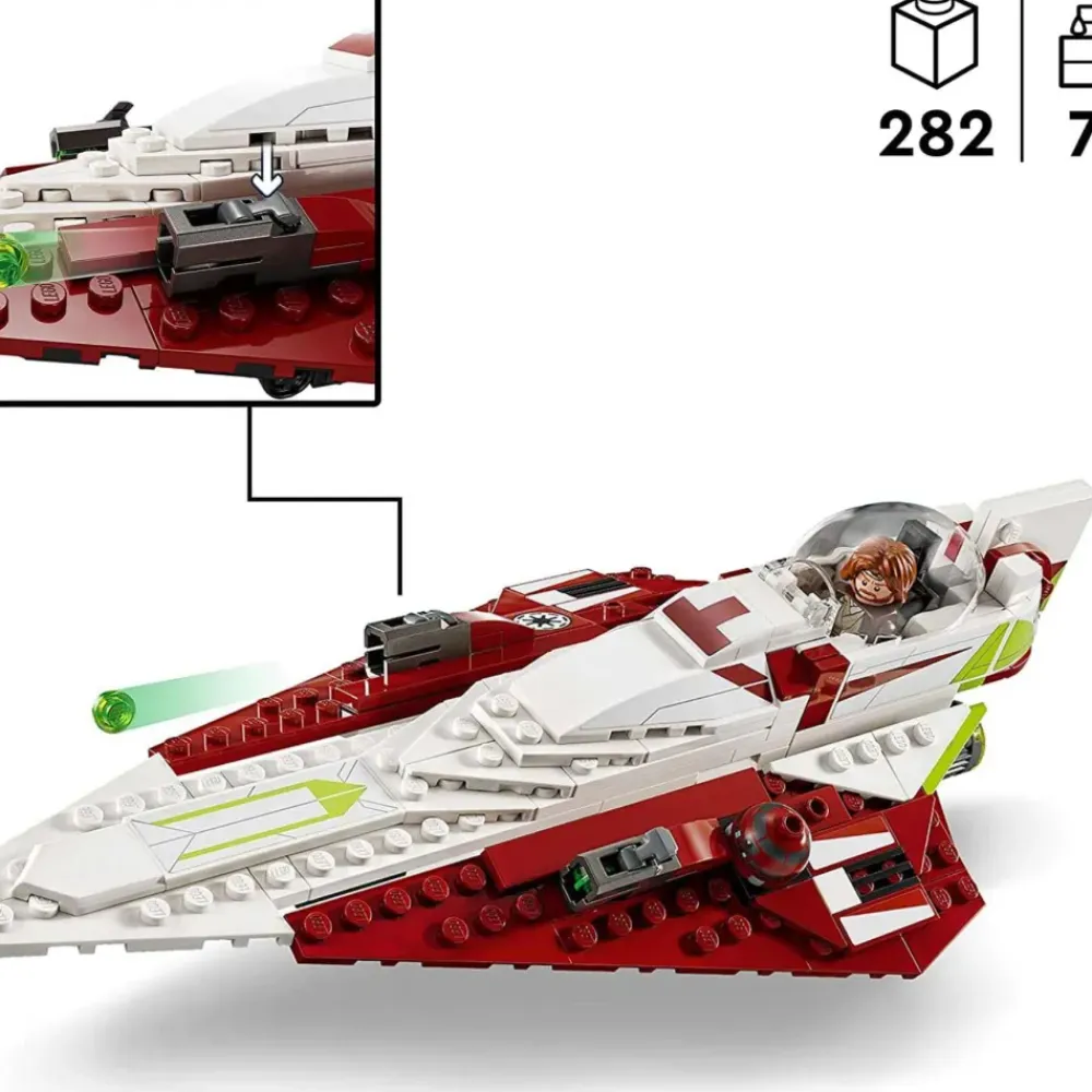Star Wars Caza Estelar Jedi De Obi Wan Kenobi 75333^*