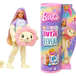 Cutie Reveal Camisetas Cozy Leon Disfraz Revela Una Muneca Articulada Con Mascota Y Accesorio^Barbie Online