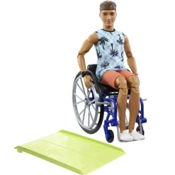 Ken Fashionista Muneco Con Silla De Ruedas Rampa Y Accesorios De Moda Juguete 3 Anos (Mattel^Barbie Hot