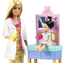 Muneca Pediatra Con Bebe Y Accesorios 3 Anos^Barbie Discount