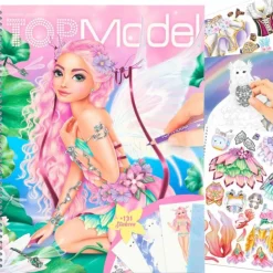 Create Your Top Model Libro Para Colorear Y Pegatinas^TopModel New