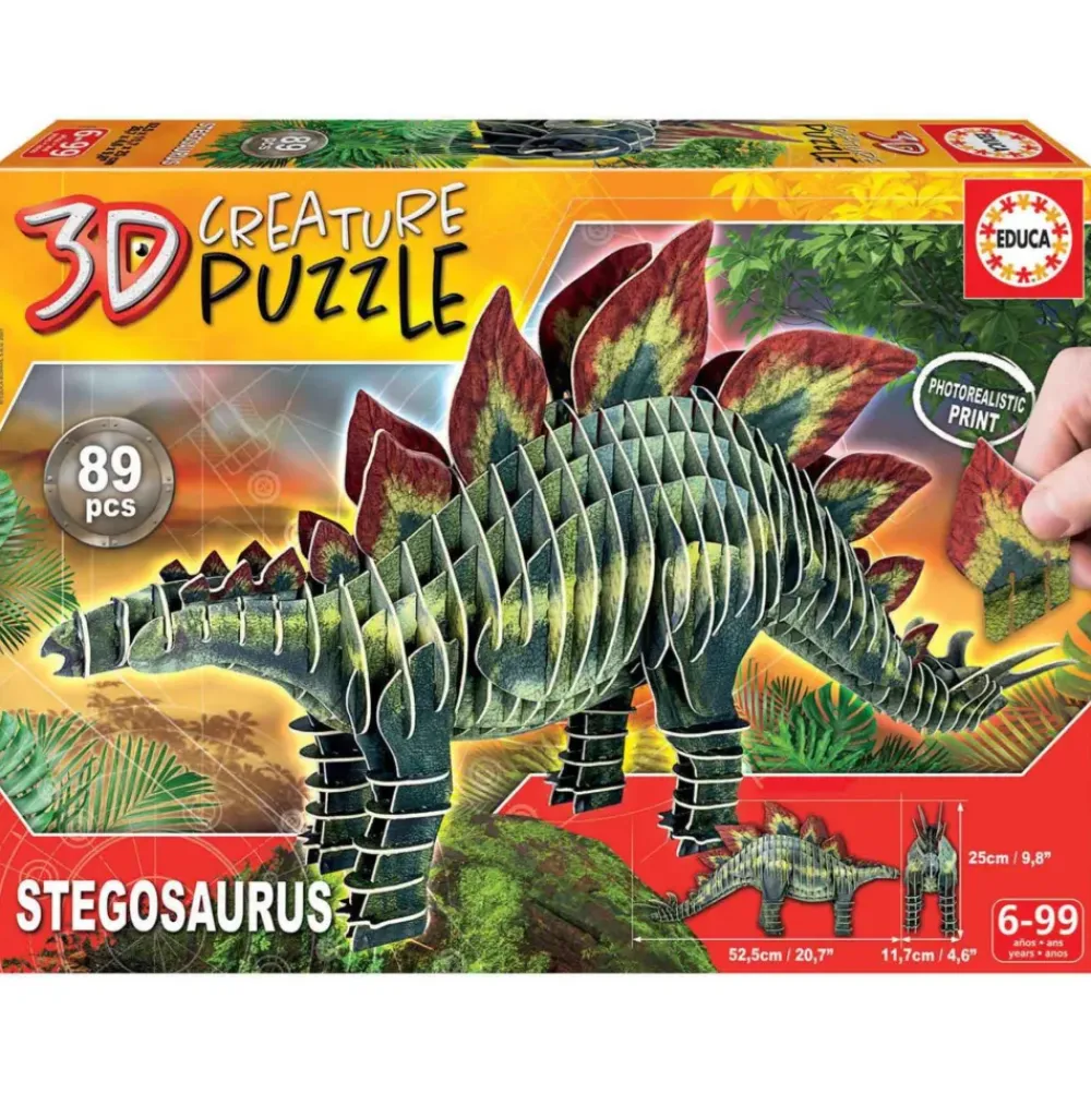 Creature Puzzle 3 Stegosaurus^Educa Borras Hot