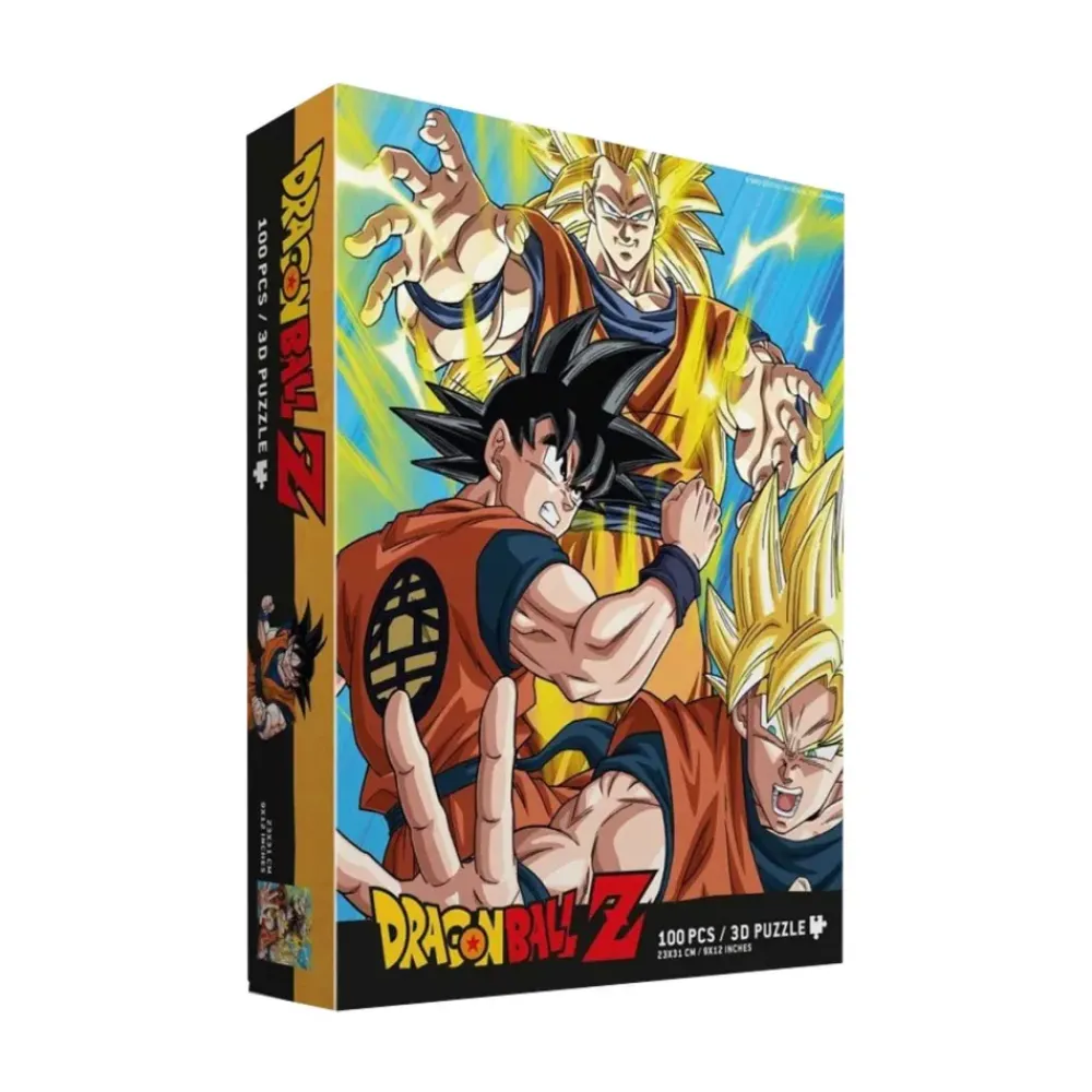 Z Puzzle Lenticular Goku Saiyan 100 Piezas^Dragon Ball New