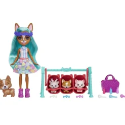 Baby Bffs Crizia Corgi Muneca Con Mascotas 4 Anos^Enchantimals Hot