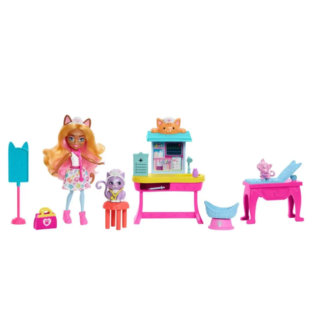 City Tails Carlin Cat Con Clinica Muneca 4 Anos^Enchantimals Online