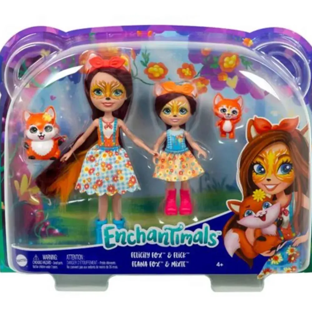 Muñecas Felicity Y Feana Fox Con Mascotas 4 Anos^Enchantimals New