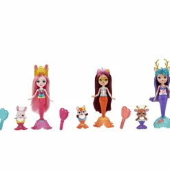 Pack 3 Sirenas Muñecas Con Mascotas Y Accesorios Mattel Hcf87^Enchantimals Best