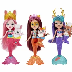 Pack 3 Sirenas Muñecas Con Mascotas Y Accesorios Mattel Hcf87^Enchantimals Best