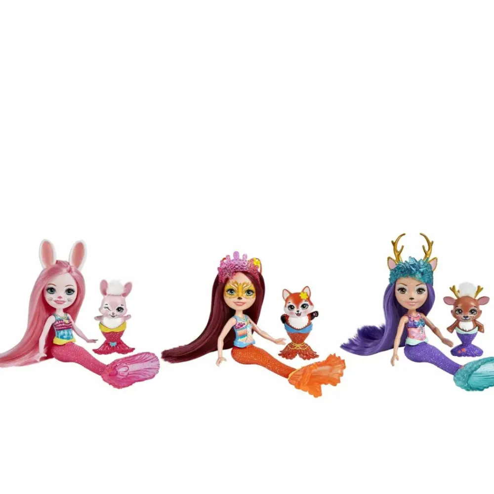 Pack 3 Sirenas Muñecas Con Mascotas Y Accesorios Mattel Hcf87^Enchantimals Best