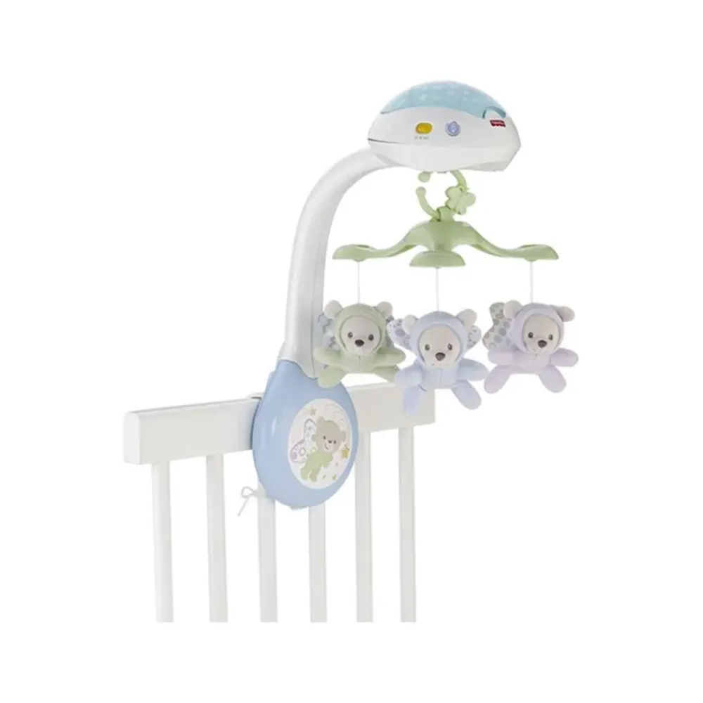 Movil Ositos Voladores Con Proyector Para Bebe Recien Nacido^Fisher Price New