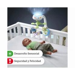 Movil Ositos Voladores Con Proyector Para Bebe Recien Nacido^Fisher Price New