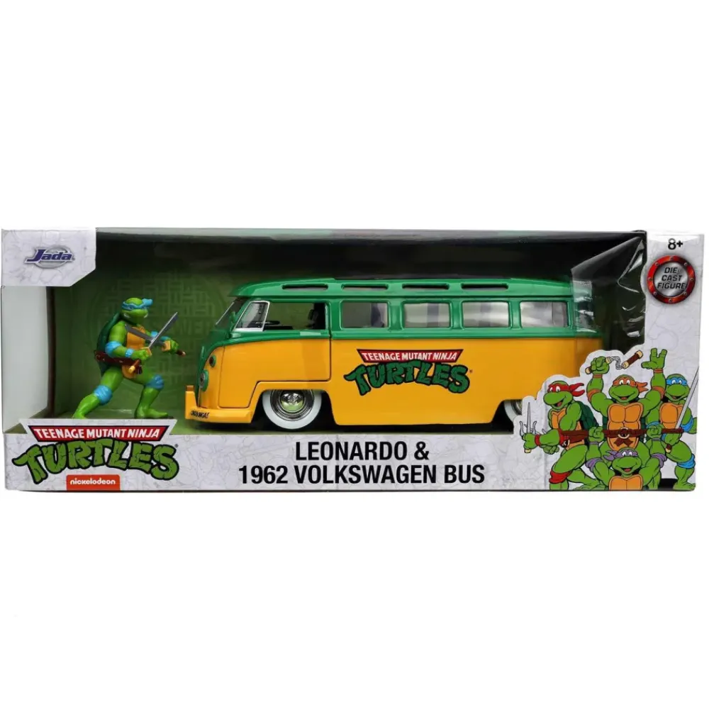 Furgoneta De Metal De 1:24 Con Figura^Tortugas Ninja Discount
