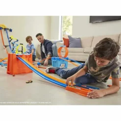 Action Trackset Campeon Del Ovalo Pistas De Coches De Juguete 4 Anos^Hot Wheels Hot