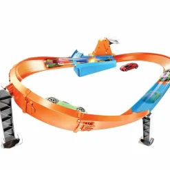 Action Trackset Campeon Del Ovalo Pistas De Coches De Juguete 4 Anos^Hot Wheels Hot