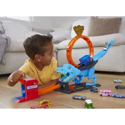 City Desafio Del T-Rex Pista Para Coches De Juguete 4 Anos^Hot Wheels
