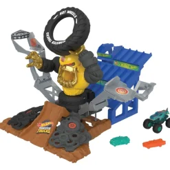 Monster Trucks Arena Smashers Mega-Wrex Contra Crushzilla Takedown Con Camion De Juguete^Hot Wheels Outlet