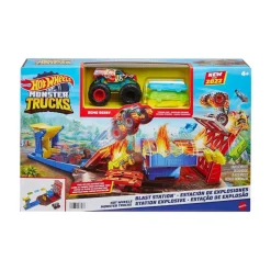 Monster Trucks Gasolinera Pista Coches De Juguete 4 Anos^Hot Wheels Best