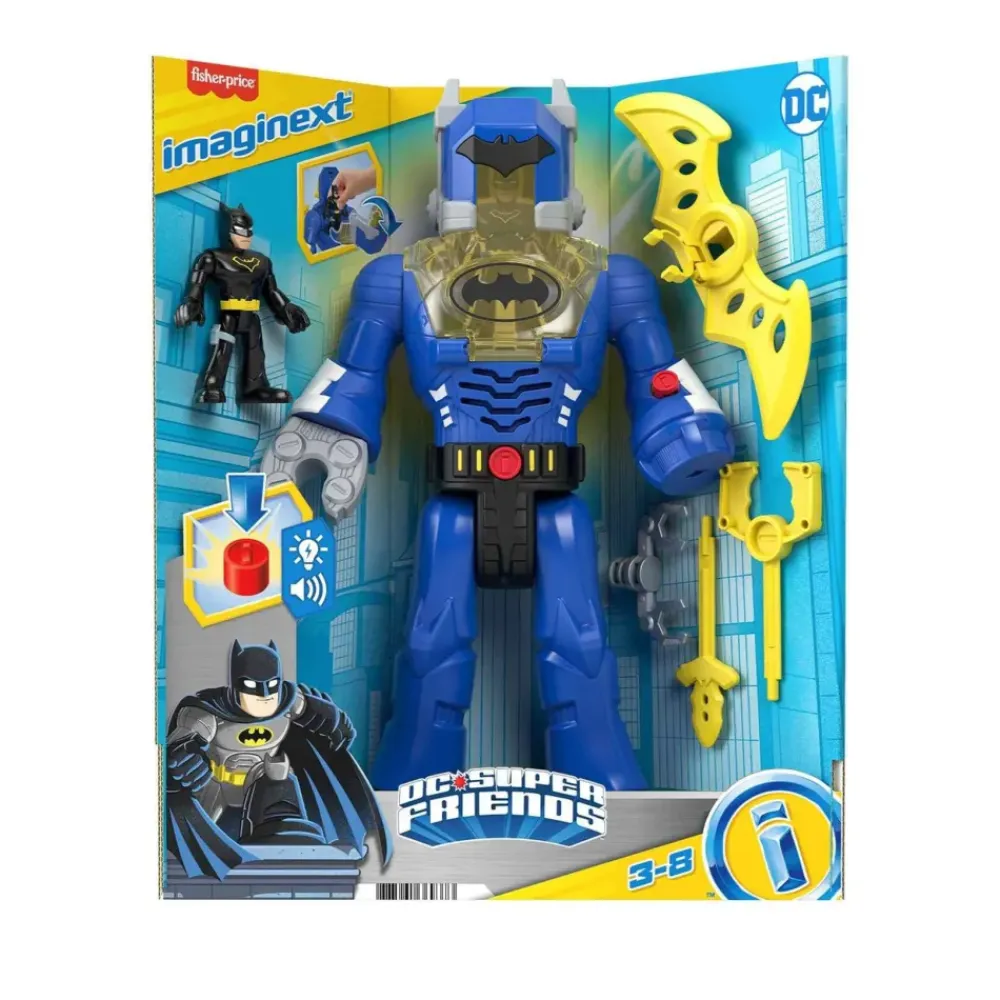 Dc Super Friends Batman Gris Robot Luces Y Sonidos 3 Anos^Imaginext Hot