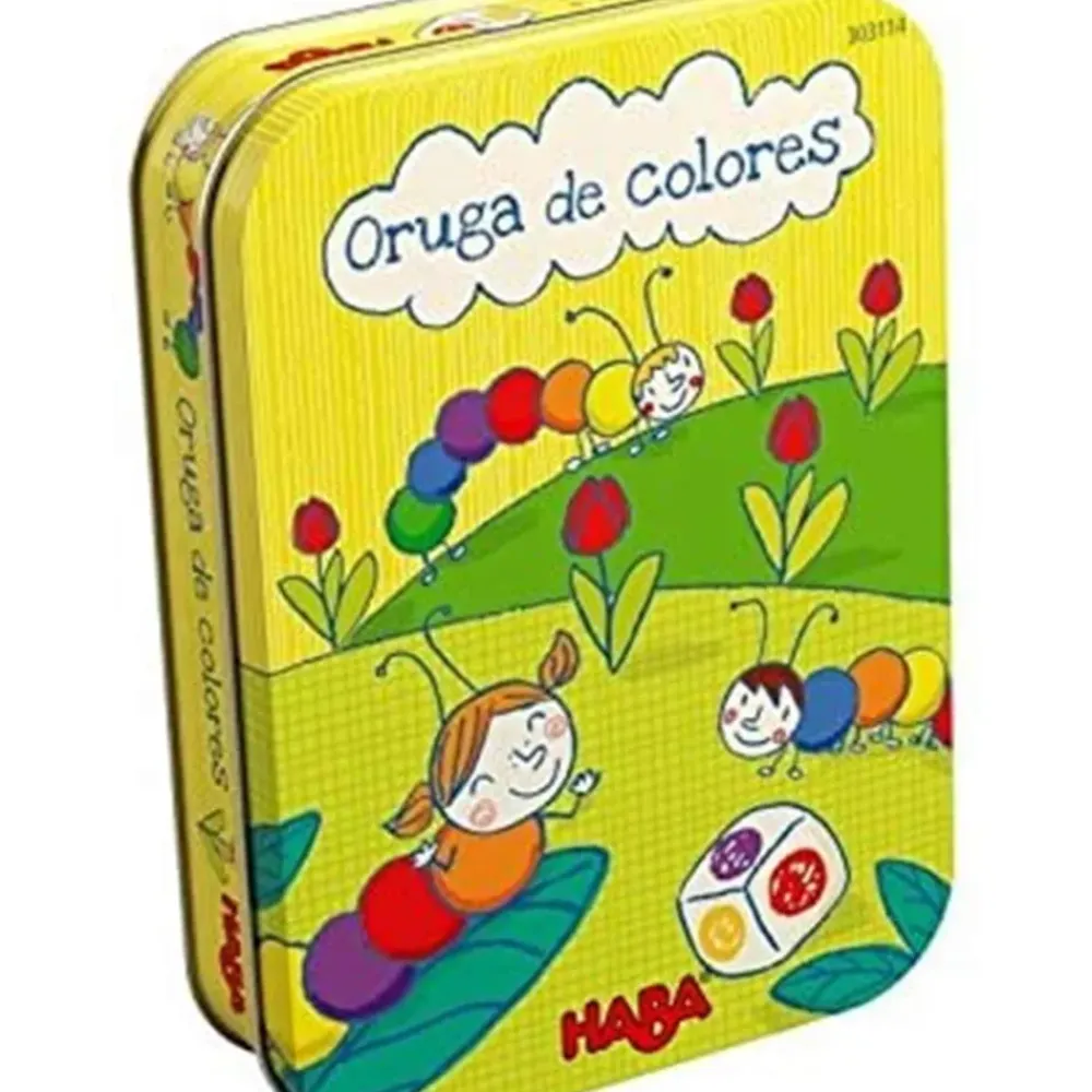 Juego De Dados Oruga De Colores^Haba New