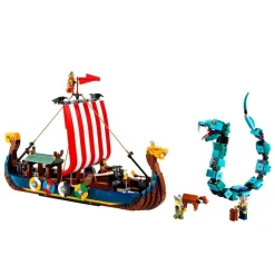 Kit De Construcción Creator 3En1 31132 Barco Vikingo Y Serpiente Midgard (1192 Piezas)^* New
