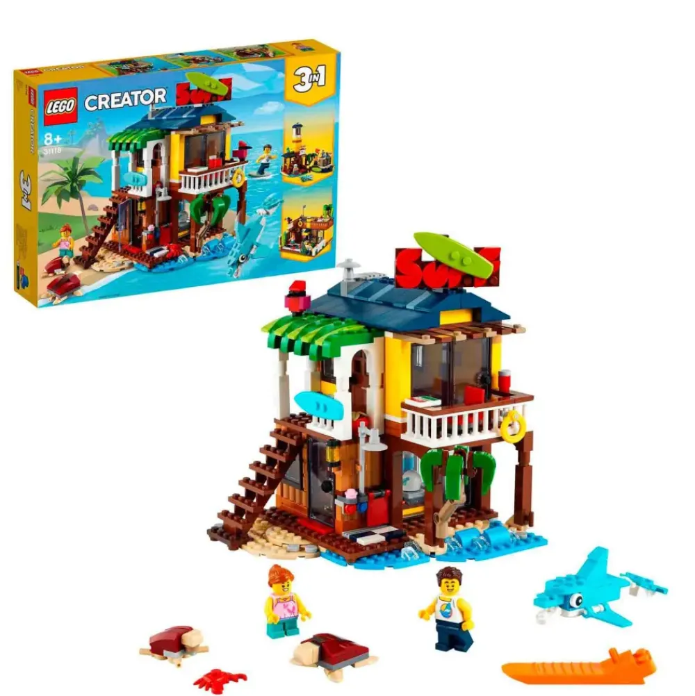 Kit De Construcción Creator 3En1 31118 Casa Surfera En La Playa (564 Piezas)^* Clearance