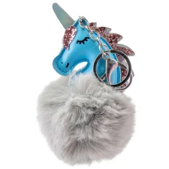 Llavero De Unicornio Con Pompom^Martinelia Hot