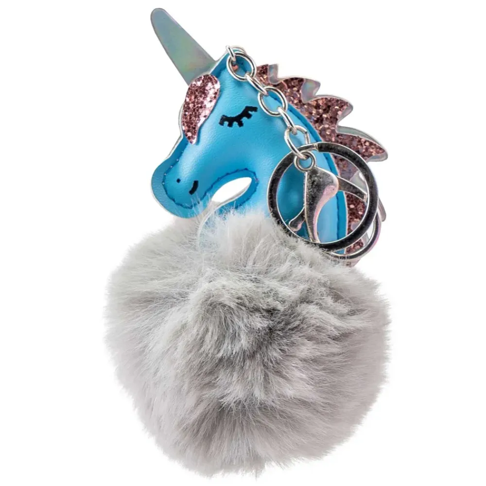 Llavero De Unicornio Con Pompom^Martinelia Hot