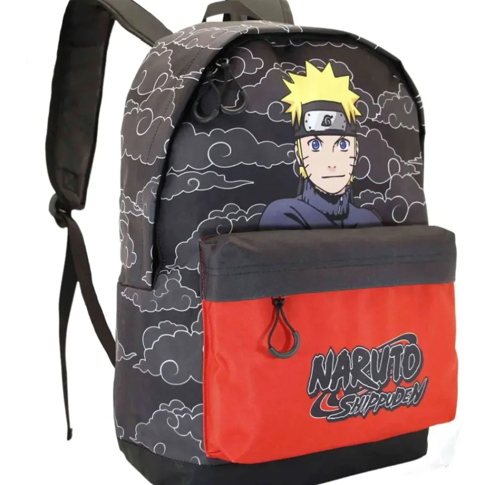 Mochila Hs Fan Clouds Adaptable A Carro 41 Cm^Naruto New
