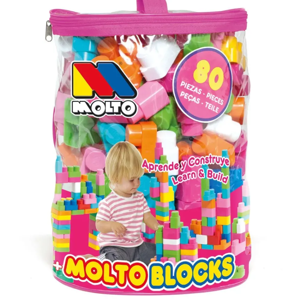 Bolsa 80 Bloques Rosa^Molto Clearance