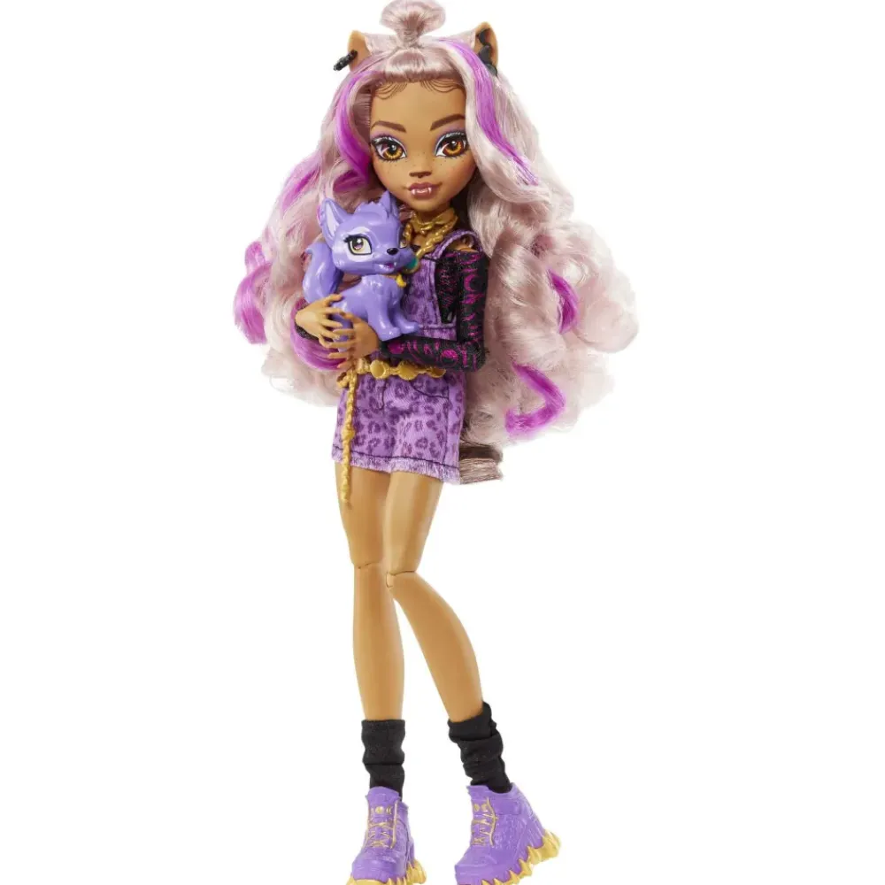 Clawdeen Wolf Muneca Articulada Con Mascota Y Accesorios De Moda^Monster High Outlet
