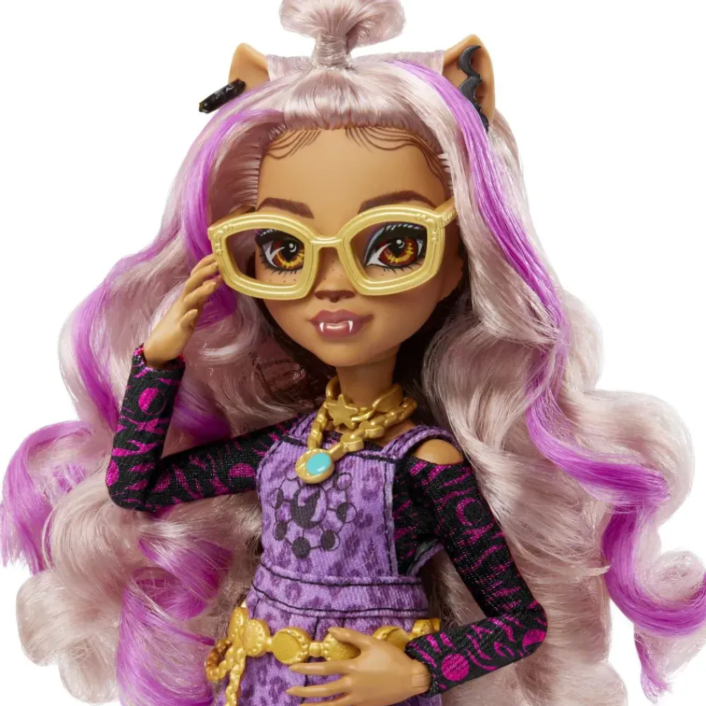 Clawdeen Wolf Muneca Articulada Con Mascota Y Accesorios De Moda^Monster High Outlet