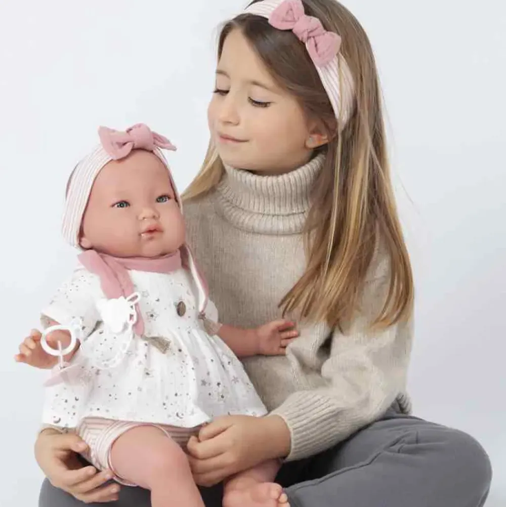 Mi Primer Reborn Alejandra Con Diadema 52 Cm^Muñecas Antonio Juan Best