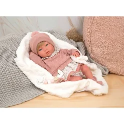 Reborn Abril Rosa Con Manta 40Cm^Muñecas Arias Best