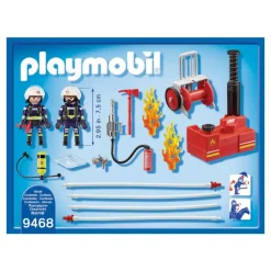 Bomberos Con Bomba De Agua 9468^Playmobil New