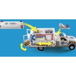 City Action Ambulancia Con Rescatistas Y Heridos 70936^Playmobil Outlet