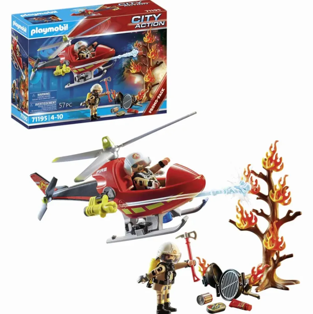 City Action Helicoptero De Bomberos^Playmobil Outlet