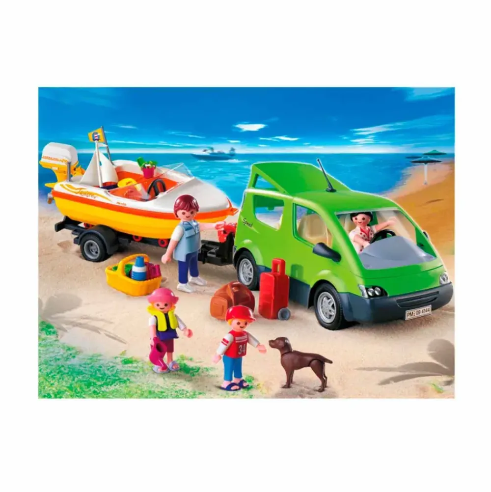 Coche Familiar Con Lancha^Playmobil Outlet