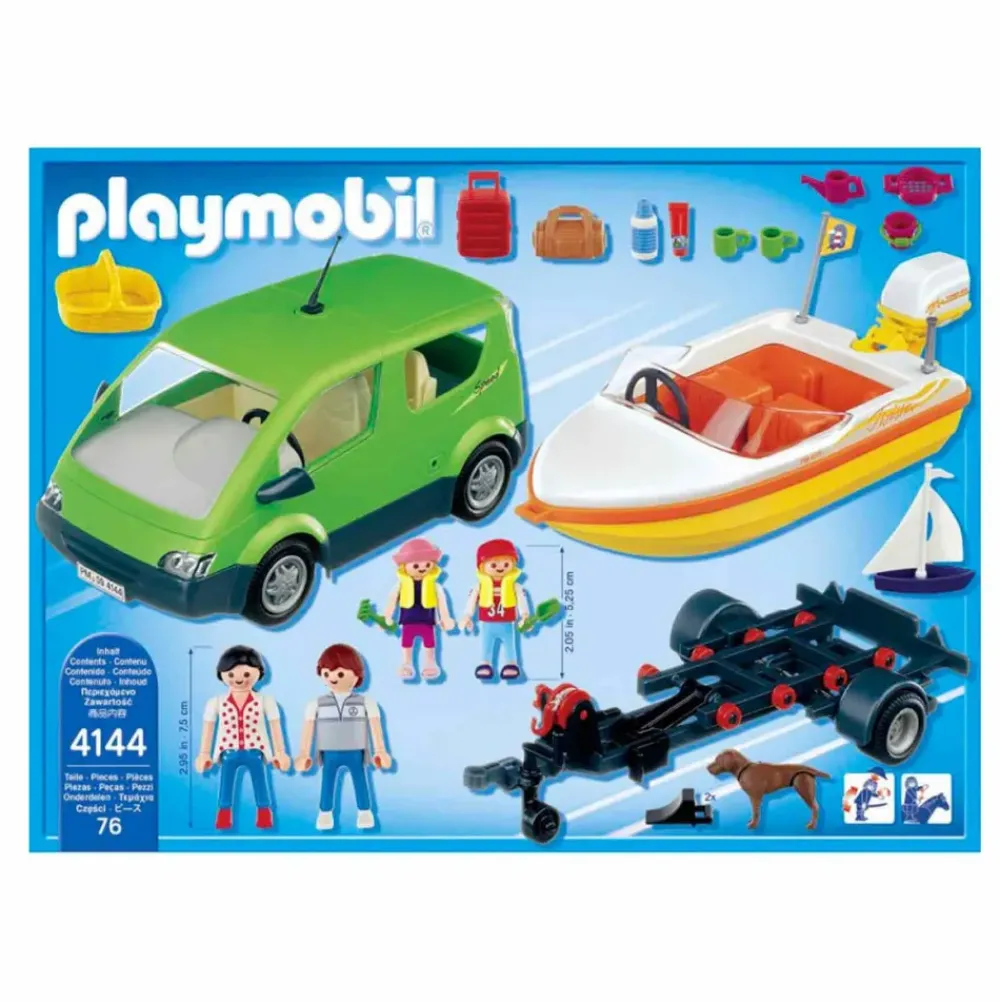 Coche Familiar Con Lancha^Playmobil Outlet