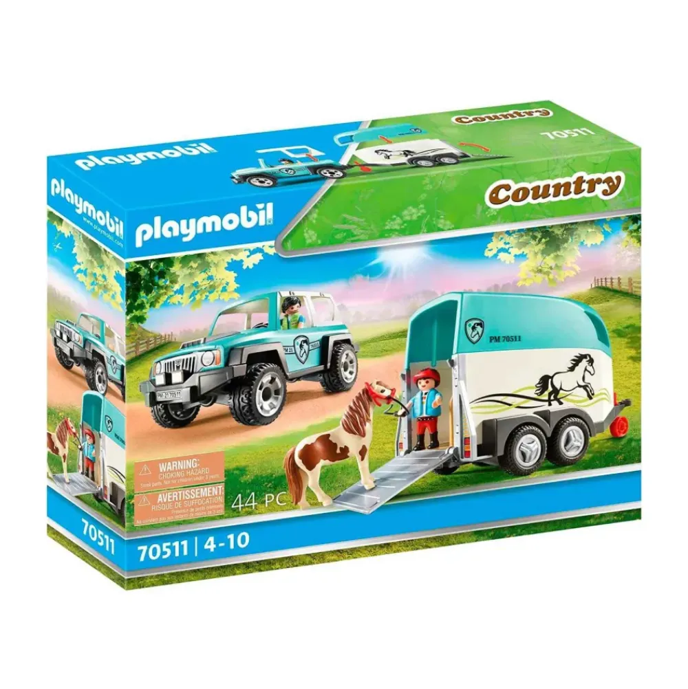 Country Coche Con Remolque Para Poni 70511^Playmobil Hot