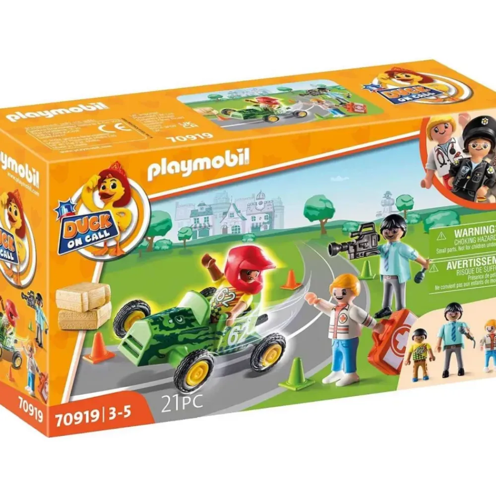 Duck On Call Accion Ambulancia Ayuda Al Piloto De Carreras 70919^Playmobil Clearance