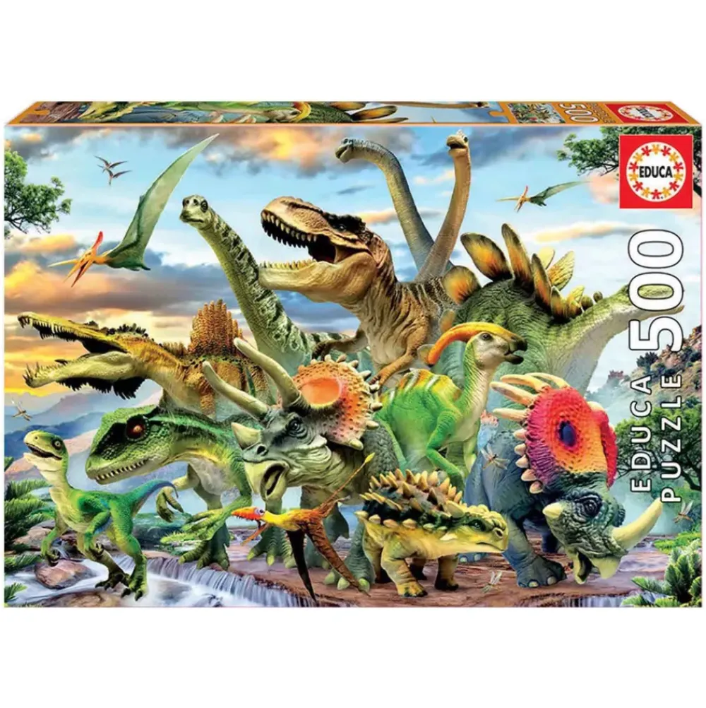 Puzzle 500 Piezas Dinosaurios^Educa Borras Sale