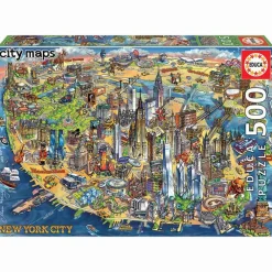 Puzzle 500 Piezas Mapa De Nueva York^Educa Borras Sale