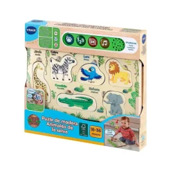 Puzzle De Madera, Animales De La Selva^VTech Best