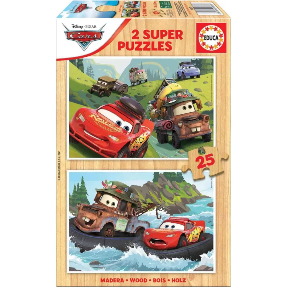Puzzle De Madera Cars 2X25 Piezas^Educa Borras Outlet