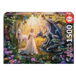 Puzzle Dragon Princesa Y Unicornio 1500 Piezas^Educa Borras Discount