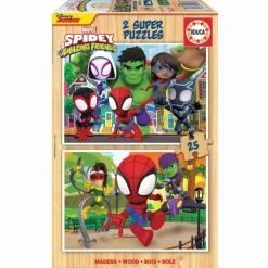 Puzzle Madera 2X25 Piezas Spidey Amazing Friends^Educa Borras