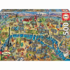 Puzzle Mapa De Paris City Maps 500 Piezas^Educa Borras Discount
