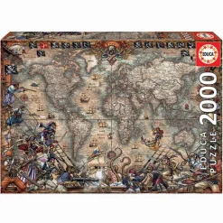 Puzzle Mapa De Piratas 2000 Piezas^Educa Borras Clearance
